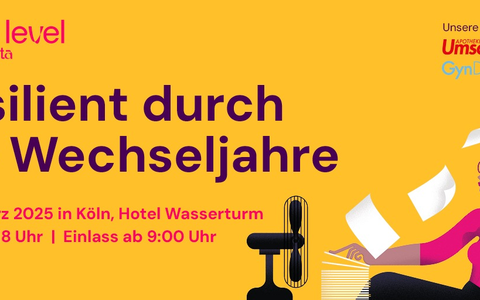 NEXXT LEVEL - ganztägige Publikums-Veranstaltung mit Top-Speaker:innen rund um Wechseljahre am 7. März 2025 in Köln / Tickets im Vorverkauf erhältlich, vergünstigte Kontingente für HR-Manager:innen - Foto: presseportal.de