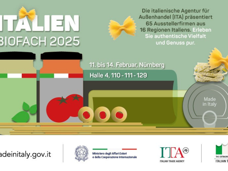 Italian Trade Agency: positive Bilanz für italienischen Gemeinschaftsauftritt auf der BIOFACH 2025 - Foto: presseportal.de