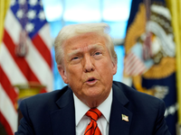 Trump nutzt Zölle als Druckmittel. (Archivbild) - Foto: Alex Brandon/AP/dpa