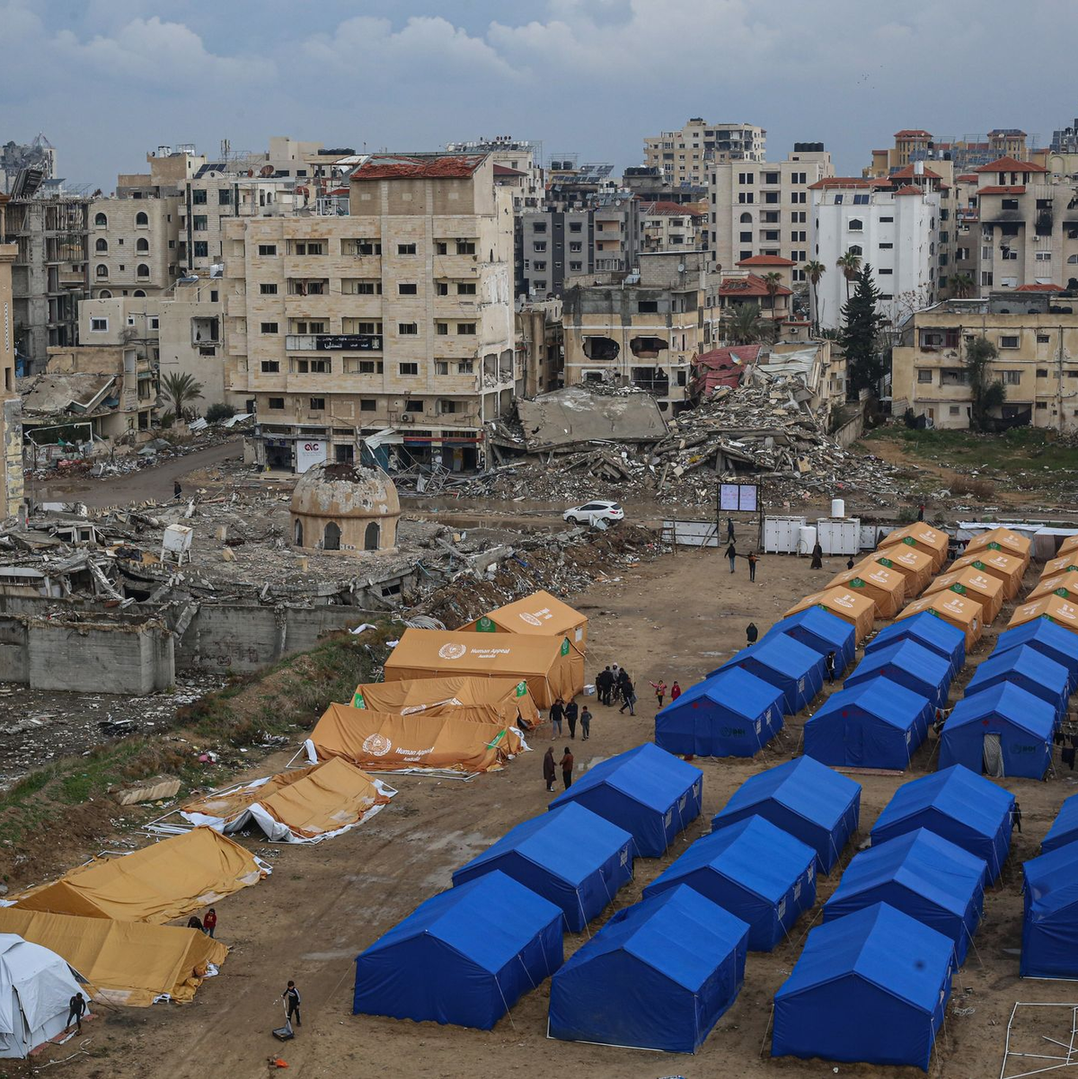 Zelte im Gazastreifen. (Archivbild) - Foto: Omar Ashtawy  Apaimages/APA Images via ZUMA Press Wire/dpa