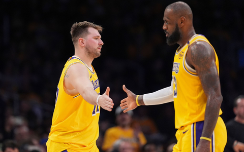 Luka Doncic bei seinem Debüt für die Los Angeles Lakers.  - Foto: Mark J. Terrill/AP/dpa