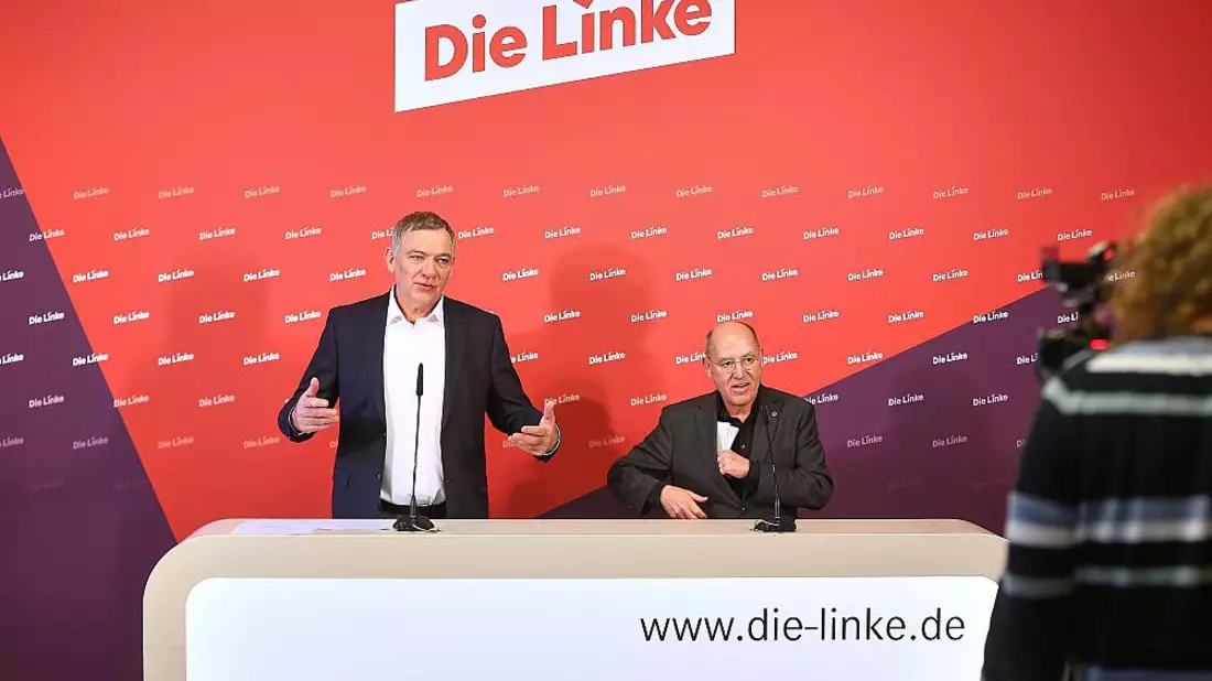 Jan van Aken und Gregor Gysi am 10.02.2025 - Bild: über dts Nachrichtenagentur