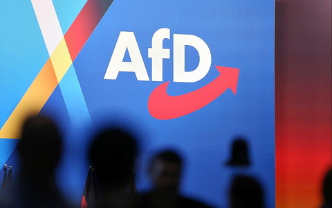 AfD-Logo auf Parteitag (Archiv) - Foto: über dts Nachrichtenagentur