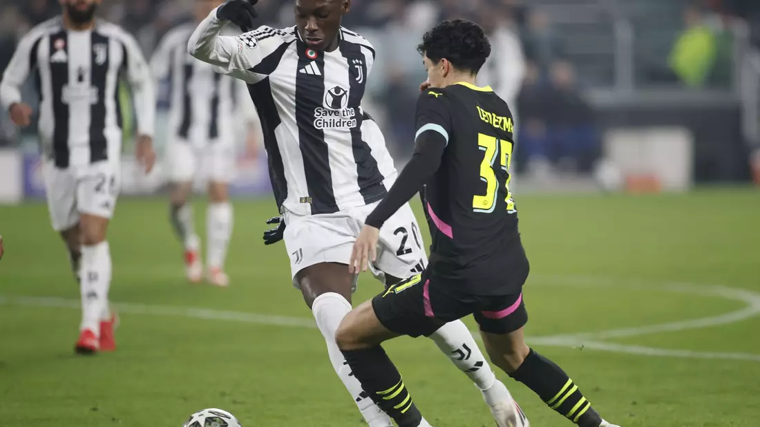 Juventus Turin und der Ex-Frankfurter Randal Kolo Muani (l) können auf das Achtelfinale hoffen. - Bild: Nderim Kaceli/Ipa Sport / Ipa-Ag/LiveMedia/IPA/dpa