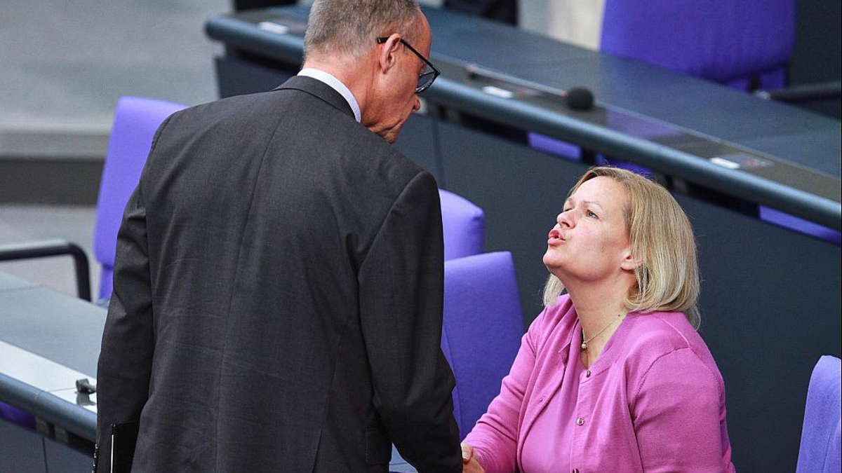 Friedrich Merz und Nancy Faeser (Archiv) - Foto: über dts Nachrichtenagentur