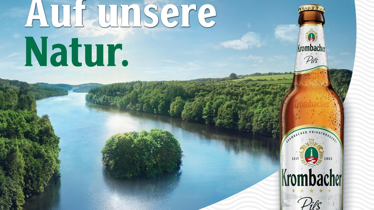 Natürlich verbunden - Krombacher präsentiert neuen Markenauftritt und startet Kampagne 