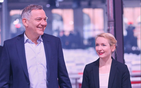 Jan van Aken und Ines Schwerdtner (Archiv) - Foto: über dts Nachrichtenagentur