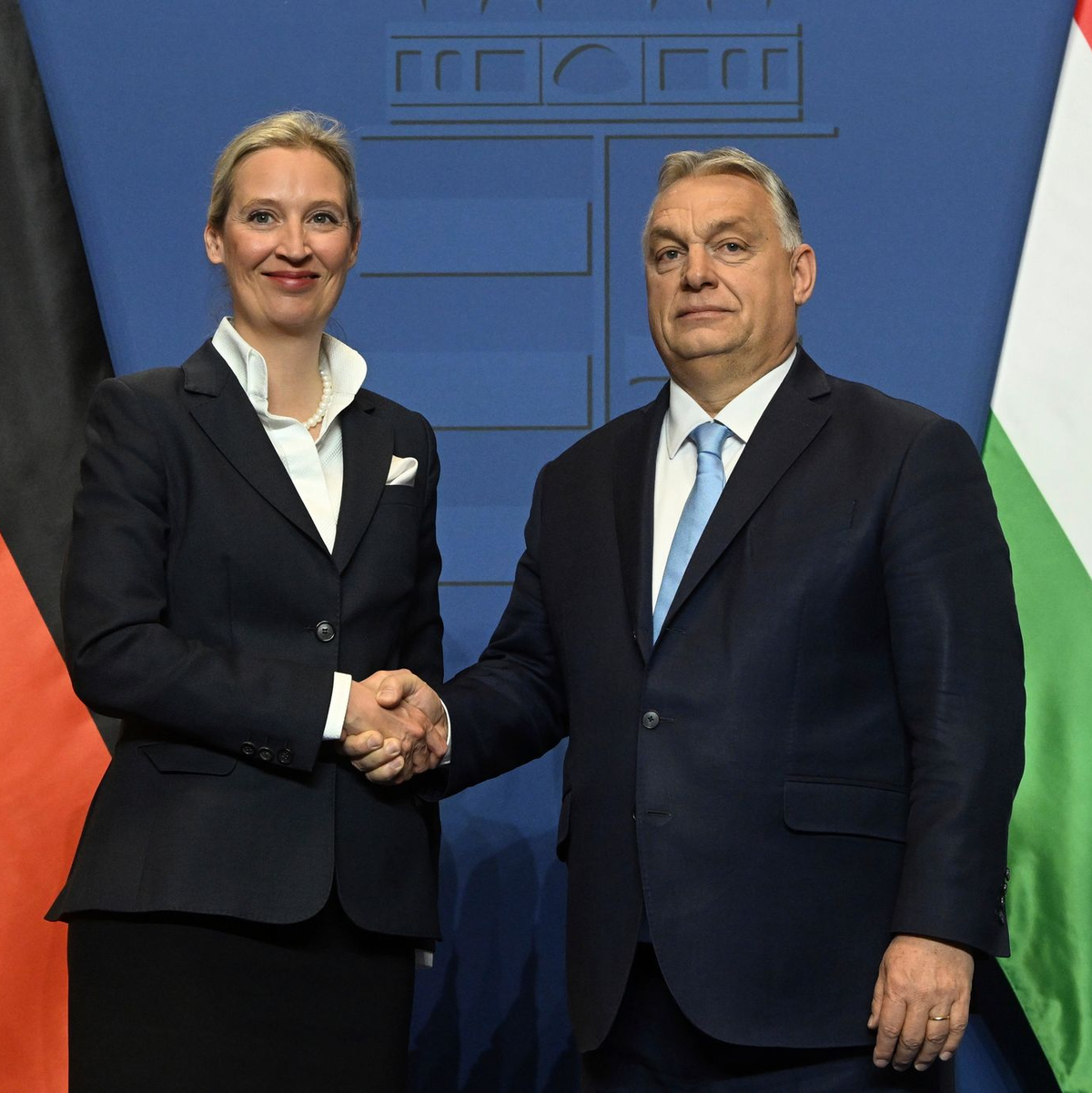 Das Treffen zwischen Weidel und Orban wurde inszeniert wie ein Staatsbesuch.  - Foto: Szilard Koszticsak/MTI/AP/dpa