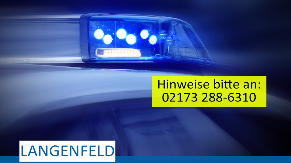 POL-ME: Handtaschenraub: Polizei ermittelt und bittet um Hinweise - Langenfeld - 2502047 - Foto: presseportal.de