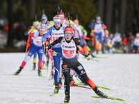 Franziska Preuß gewann in Lenzerheide Gold in der Verfolgung. - Foto: Martin Schutt/dpa
