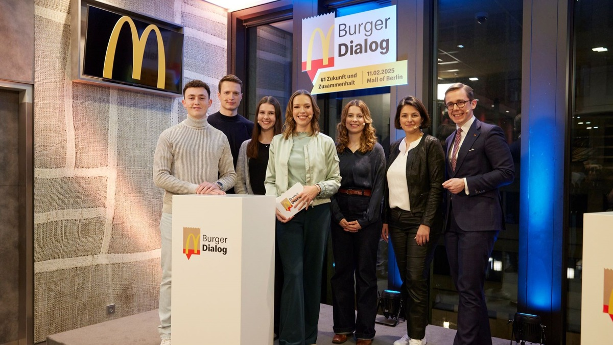 Auftakt Burger Dialog: McDonald's bringt Gen Z und Politiker:innen an einen Tisch - Foto: presseportal.de
