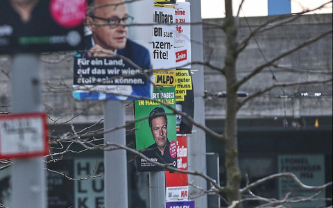 Wahlplakate zur Bundestagswahl am 11.02.2025 - Foto: über dts Nachrichtenagentur