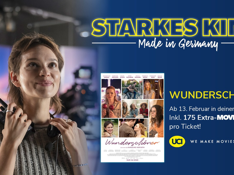 UCI feiert Starkes Kino - made in Germany / Neue Kampagne startet mit Karoline Herfurths WUNDERSCHÖNER - Foto: presseportal.de