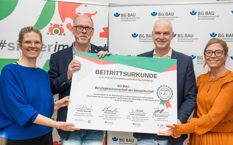 #sicherimDienst: BG BAU Mitglied im Netzwerk #sicherimDienst - Foto: presseportal.de