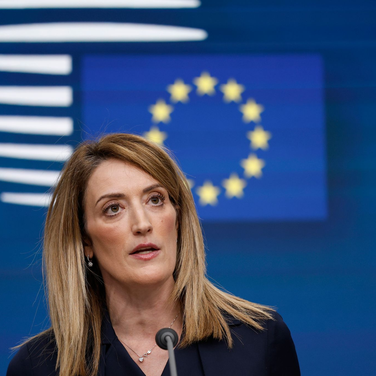 Das Verhältnis zu China bleibe «komplex und facettenreich», sagte jüngst EU-Parlamentspräsidentin Roberta Metsola. (Archivbild) - Foto: Omar Havana/AP/dpa