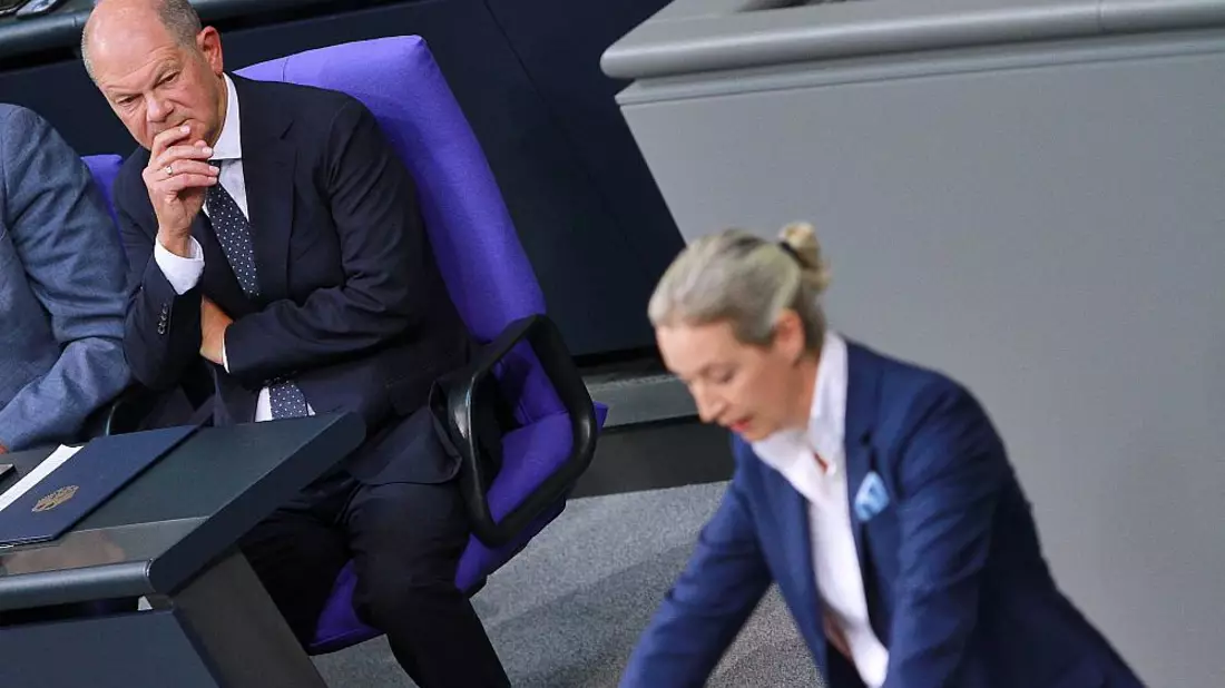 Olaf Scholz und Alice Weidel (Archiv) - Bild: über dts Nachrichtenagentur