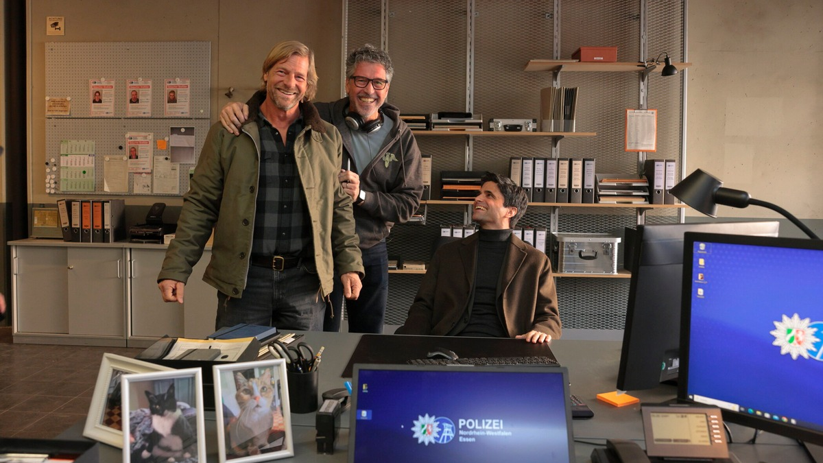 Henning Baum Wolfgang Groos Maximilian Grill Der letzte Bulle - Foto: SAT.1/Tom Trambow, presseportal.de