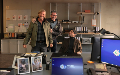 Henning Baum Wolfgang Groos Maximilian Grill Der letzte Bulle - Foto: SAT.1/Tom Trambow, presseportal.de