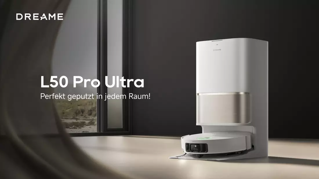 Erstklassige Technik, unglaublicher Preis: Dreame L50 Pro Ultra startet mit 200 Euro Rabatt / Ab sofort: Dreame L50 Ultra Pro ist für 1.099EUR erhältlich - nur für kurze Zeit! - Bild: presseportal.de
