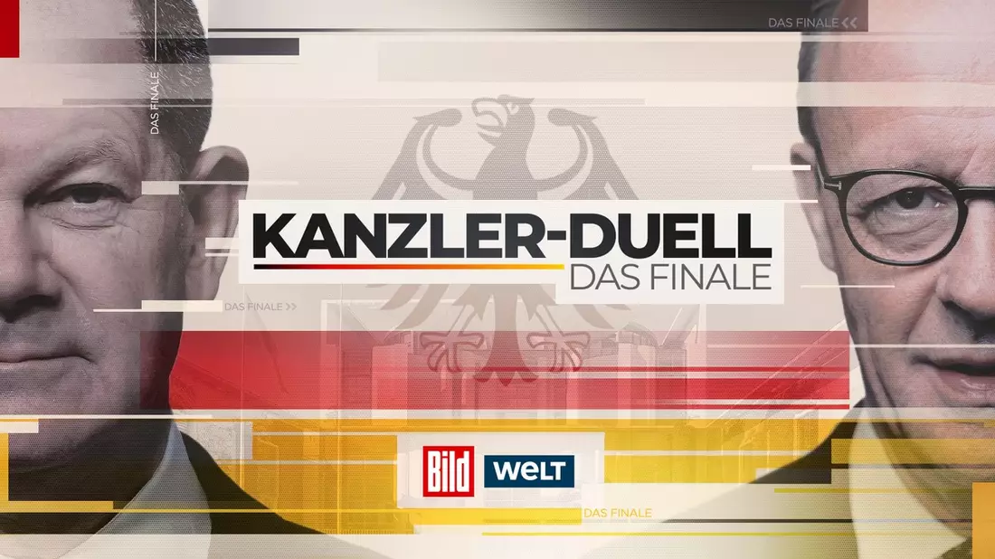Katja Burkard und Jörg Pilawa analysieren zusammen mit Paul Ronzheimer und Robin Alexander das Kanzlerduell bei BILD und WELT / Am 19.2.2025 ab 20.15 Uhr bei WELT TV, BILD.de sowie der BILDsmartTV-App - Bild: presseportal.de