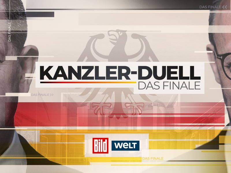 Katja Burkard und Jörg Pilawa analysieren zusammen mit Paul Ronzheimer und Robin Alexander das Kanzlerduell bei BILD und WELT / Am 19.2.2025 ab 20.15 Uhr bei WELT TV, BILD.de sowie der BILDsmartTV-App - Foto: presseportal.de