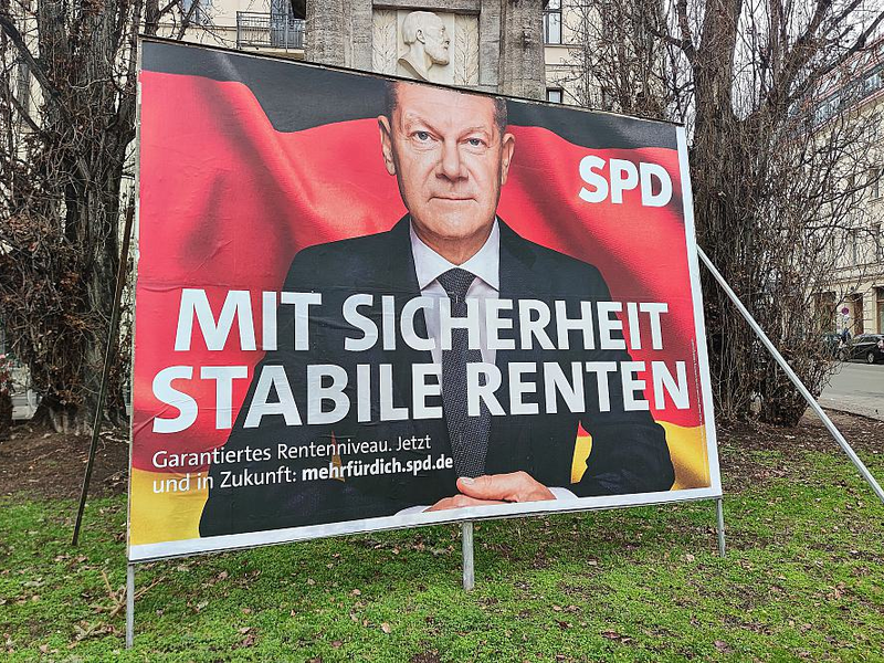 SPD-Wahlplakat mit Olaf Scholz (Archiv) - Foto: über dts Nachrichtenagentur