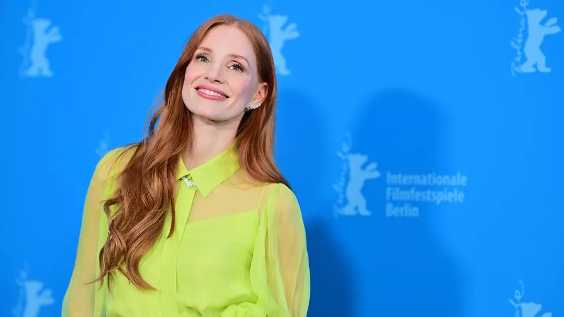 Jessica Chastain während der Pressekonferenz zum Wettbewerbsfilm «Dreams». - Bild: Sebastian Christoph Gollnow/dpa