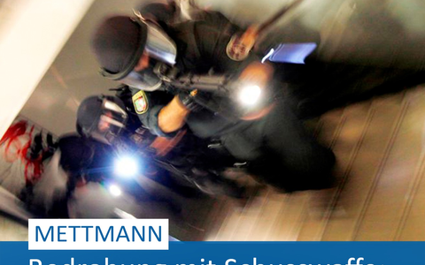 POL-ME: Bedrohung mit Schusswaffe in Mehrfamilienhaus: Polizei nimmt 53-Jährigen fest - Mettmann - 2502061 - Foto: presseportal.de