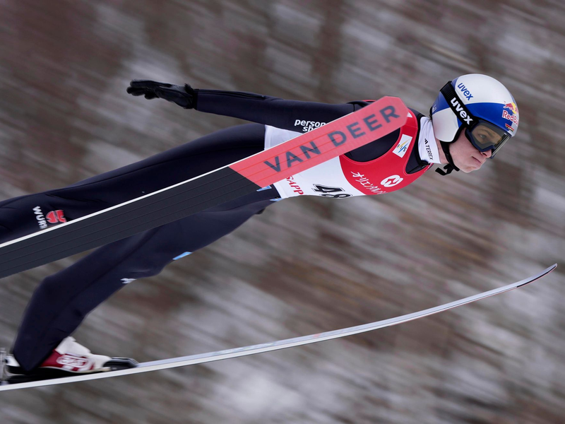Bester Deutscher auf Rang neun: Andreas Wellinger. - Foto: Uncredited/Kyodo News/AP/dpa