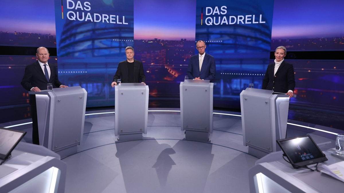 Forsa-Umfrage zum Quadrell / Zuschauer sehen Friedrich Merz als Sieger - Foto: presseportal.de