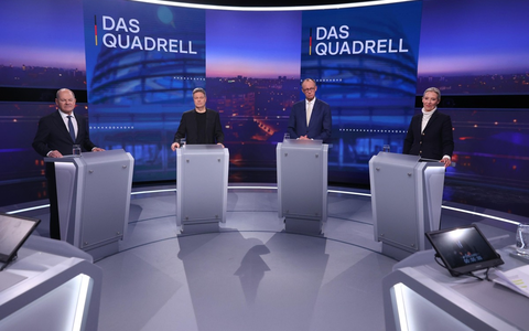 Forsa-Umfrage zum Quadrell / Zuschauer sehen Friedrich Merz als Sieger - Foto: presseportal.de