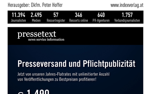 Journalisten-, Medien- & PR-Index 2025 - Foto: Index Verlag über pressetext.de