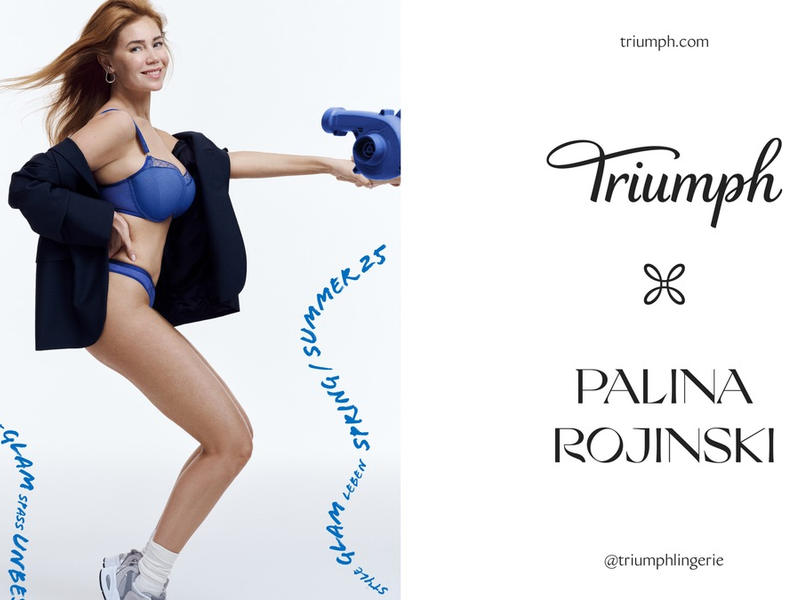 Die Everyday Styles aus der Triumph x Palina Rojinski ,,Cosmic Heartbeat Kollektion - Foto: presseportal.de