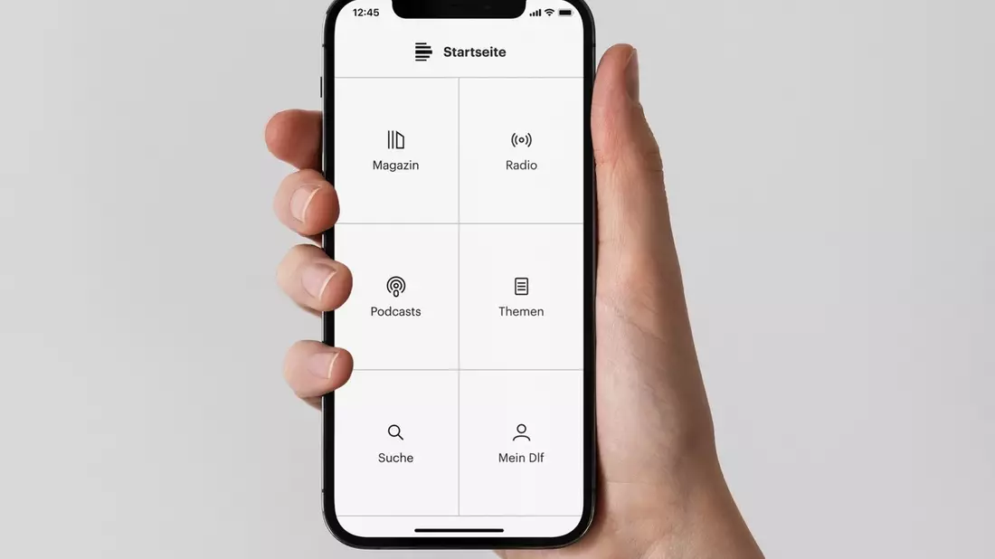 Deutschlandfunk App künftig mit Einfachem Modus für leichtere Bedienbarkeit / Audio App setzt auf Barrierefreiheit - Einfacher Zugang zu Radio und Podcasts - Bild: presseportal.de