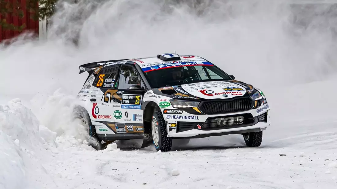 Rallye Schweden: Sechs Škoda Fabia RS Rally2-Crews holen WM-Punkte in der WRC2-Kategorie - Bild: presseportal.de
