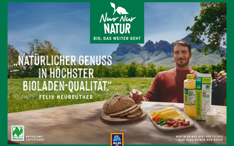Felix Neureuther und ALDI SÜD: Gemeinsam für bewusste Ernährung und NUR NUR NATUR - Foto: presseportal.de