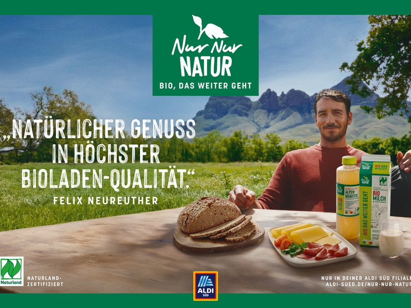Felix Neureuther und ALDI SÜD: Gemeinsam für bewusste Ernährung und NUR NUR NATUR - Foto: presseportal.de
