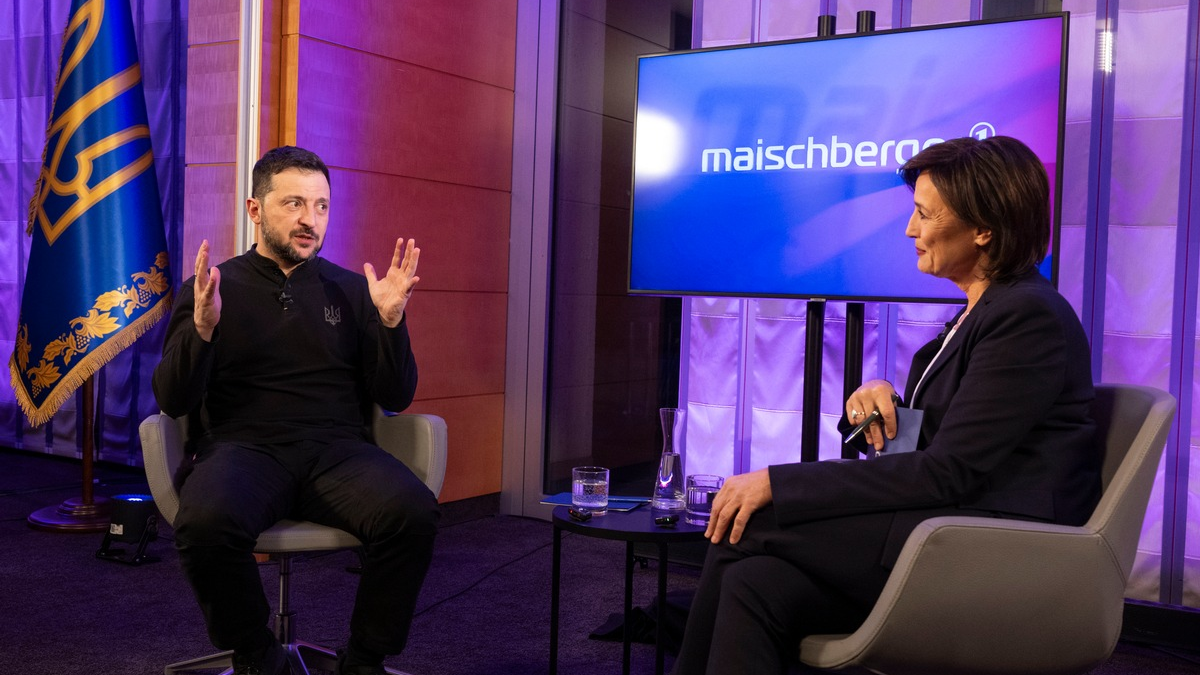 Selenskyj warnt bei „maischberger“: Ukraine könnte zweites Afghanistan werden - Foto: presseportal.de