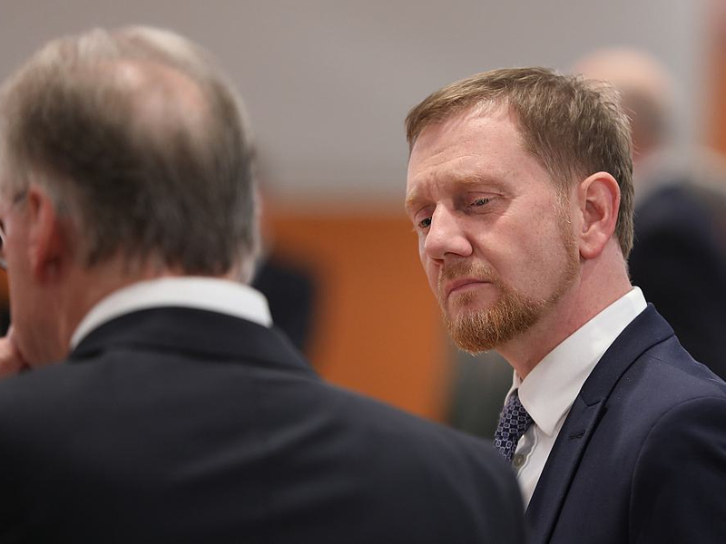 Reiner Haseloff und Michael Kretschmer (Archiv) - Foto: über dts Nachrichtenagentur