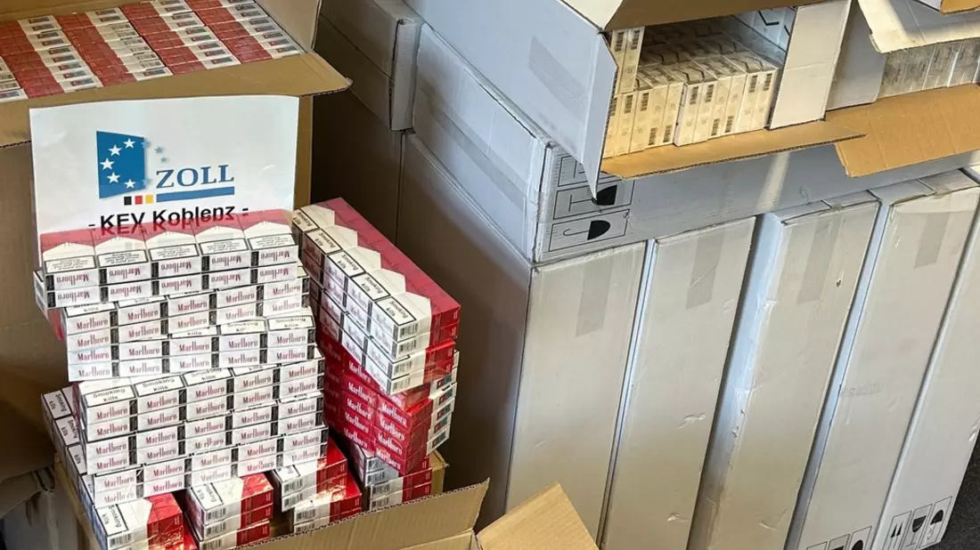 HZA-KO: Mehr als 200.000 Zigaretten beschlagnahmt - Bild: presseportal.de