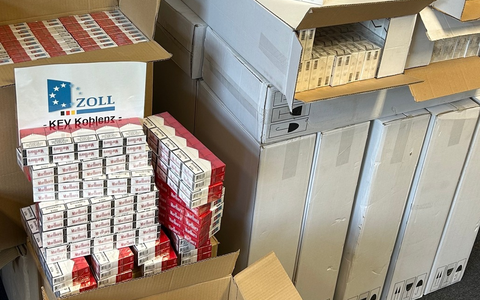 HZA-KO: Mehr als 200.000 Zigaretten beschlagnahmt - Foto: presseportal.de