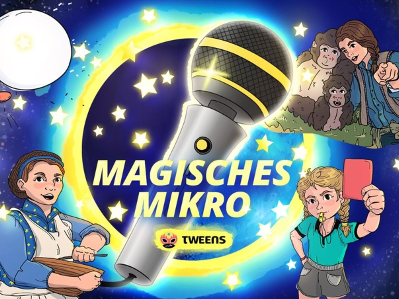 Fünf neue Folgen des MDR-TWEENS Zeithüpfpodcasts „Magisches Mikro“ - Foto: presseportal.de