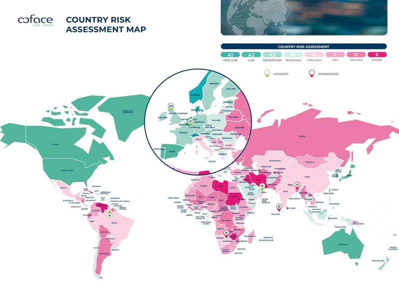 Coface Barometer: Was bringt das Wirtschaftsjahr 2025? / UK und Luxemburg mit verbessertem Länderrisiko - Foto: presseportal.de