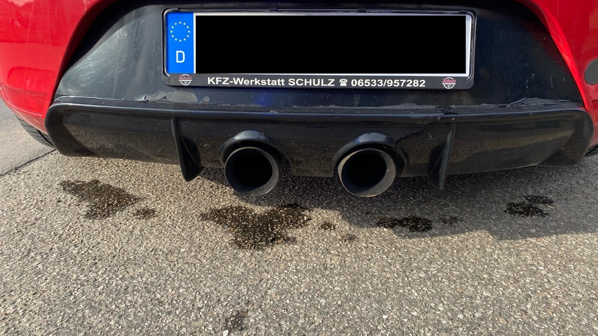 POL-PDTR: illegale Manipulation an Auspuff - Foto: presseportal.de