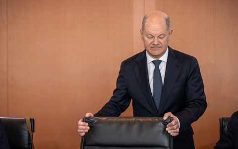 Scholz nennt den Vorwurf von Trump «schlicht falsch und gefährlich».  - Foto: Michael Kappeler/dpa