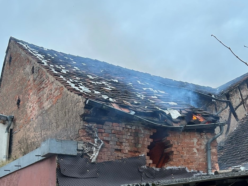 POL-PDLD: Scheunenbrand - Foto: presseportal.de