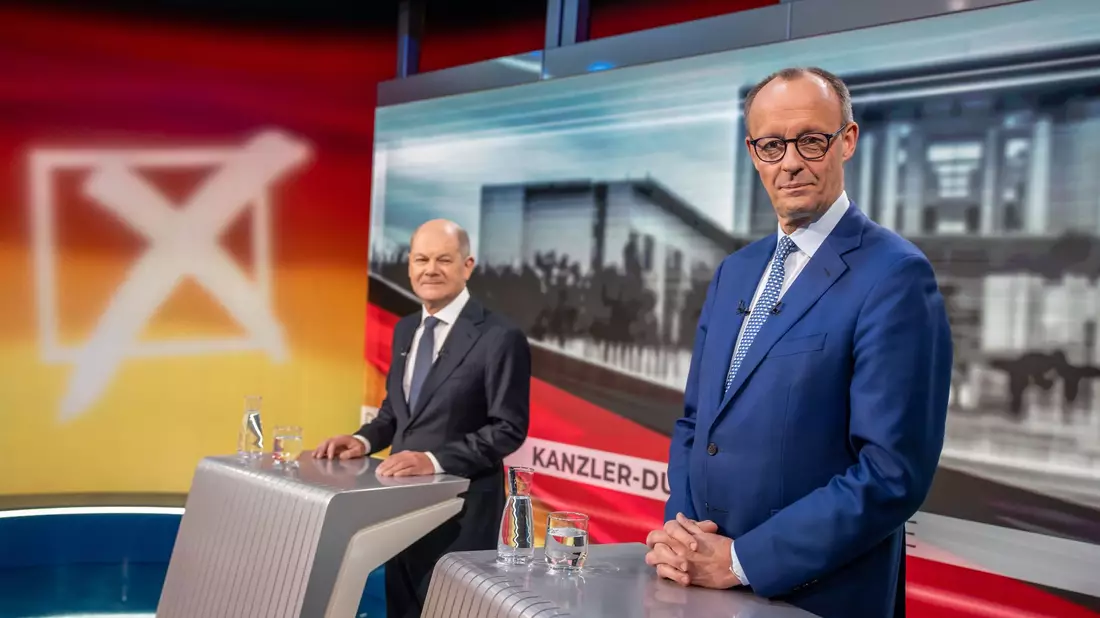 Scholz und Merz wollen arbeitsunwillige Bürgergeldempfänger schärfer sanktionieren. - Bild: Michael Kappeler/dpa-Pool/dpa