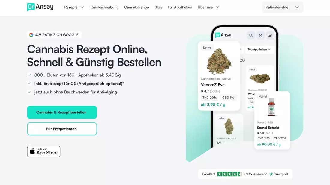 Cannabis für alle von Apotheken: Marktführer DrAnsay.com setzt Regierungsversprechen um - Bild: presseportal.de