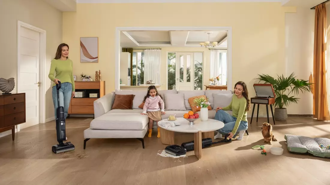 Smarter Haushalt: Mit dem neuen FLOOR ONE S7 STRETCH Ultra von Tineco wird die Bodenpflege zum Kinderspiel - Bild: presseportal.de