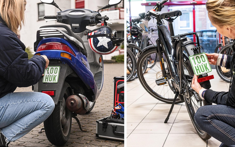 Erst versichern, dann losfahren: Mopeds, E-Scooter und S-Pedelecs brauchen neues Versicherungskennzeichen - Foto: presseportal.de